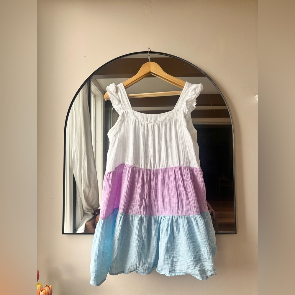 NINETEEN 44 by Jardines domaine | colour block cotton dress | size Large - Picture 3 of 4